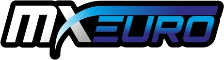 MX Euro logo with a gradient from blue to black.