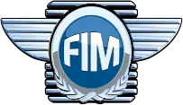 FIM logo with blue circle and 'FIM' text, surrounded by wings.