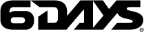 6DAYS logo in black and white.