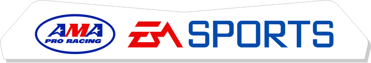 AMA Pro Racing and EA Sports logo on a white background