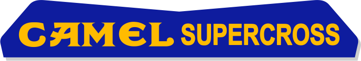 Camel Supercross logo with blue and yellow colors