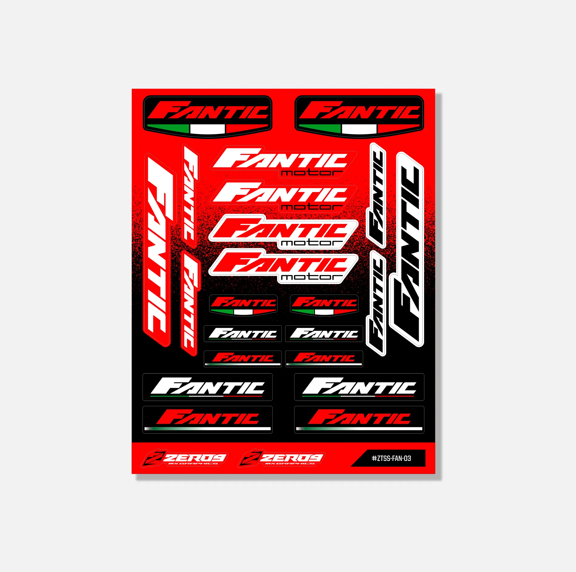 FANTIC STICKER SHEET - 03  THIN STICKER SHEET 