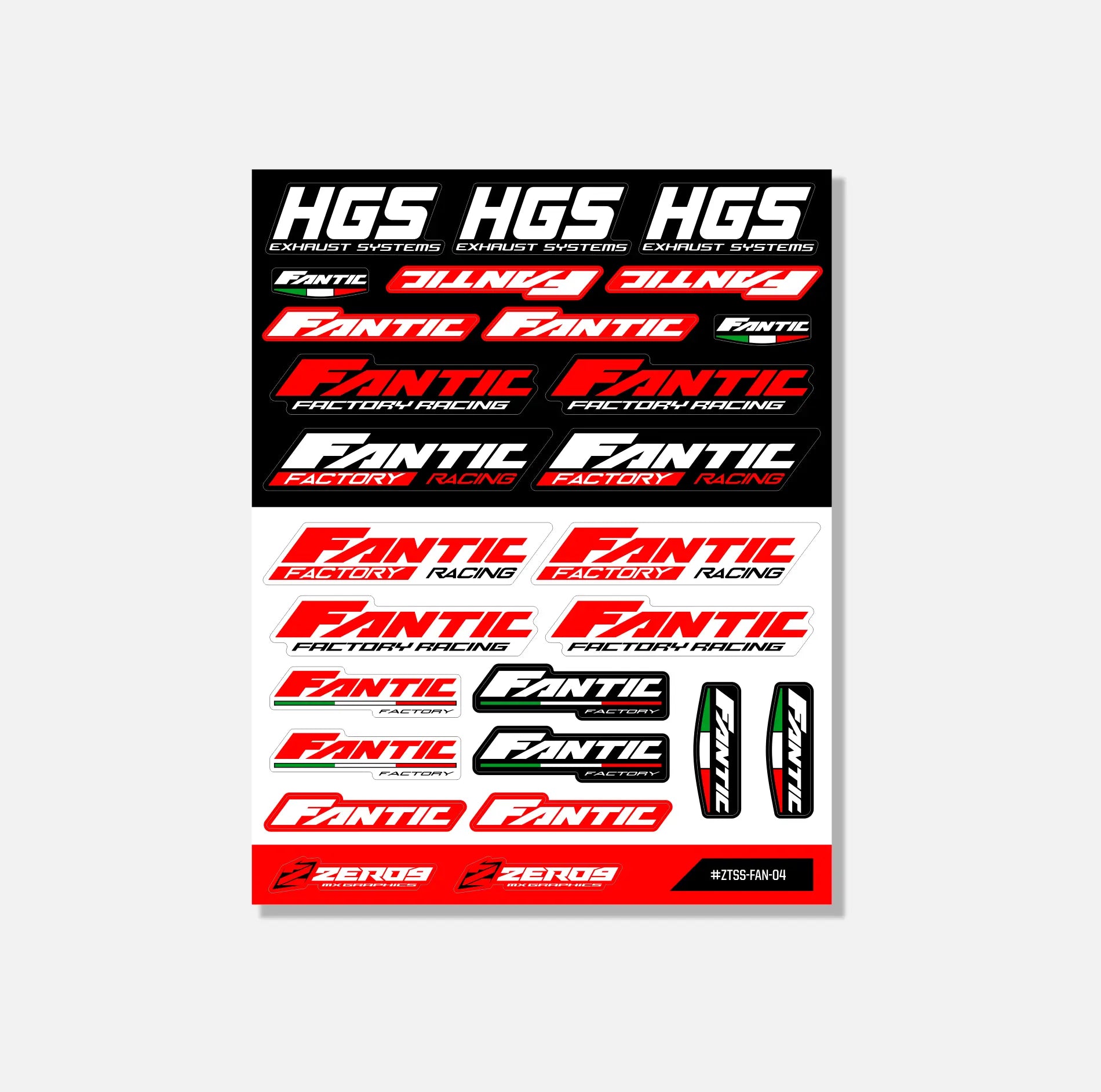 FANTIC STICKER SHEET - 04  THIN STICKER SHEET 