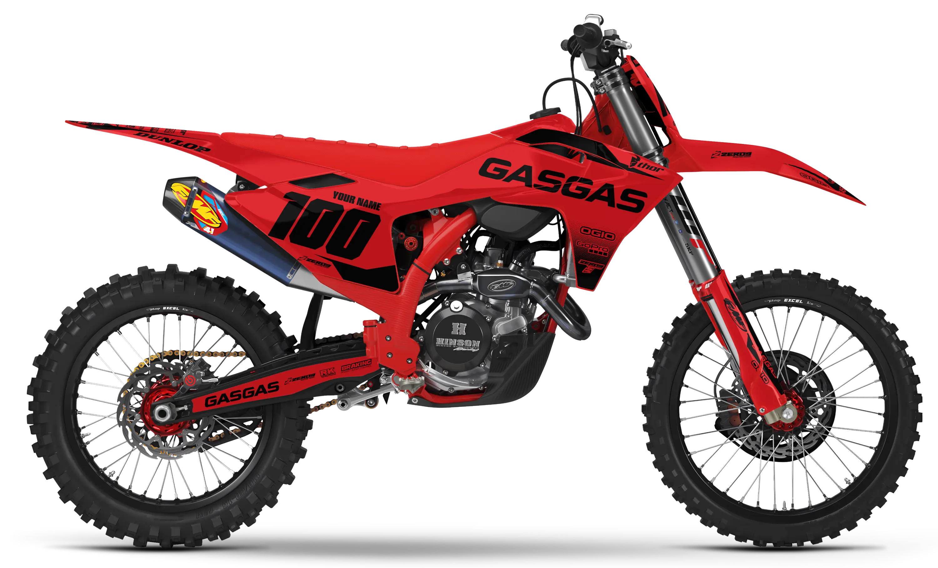 GASGAS Graphics Kit - BLOK | Red/Black  GRAPHIC KIT 