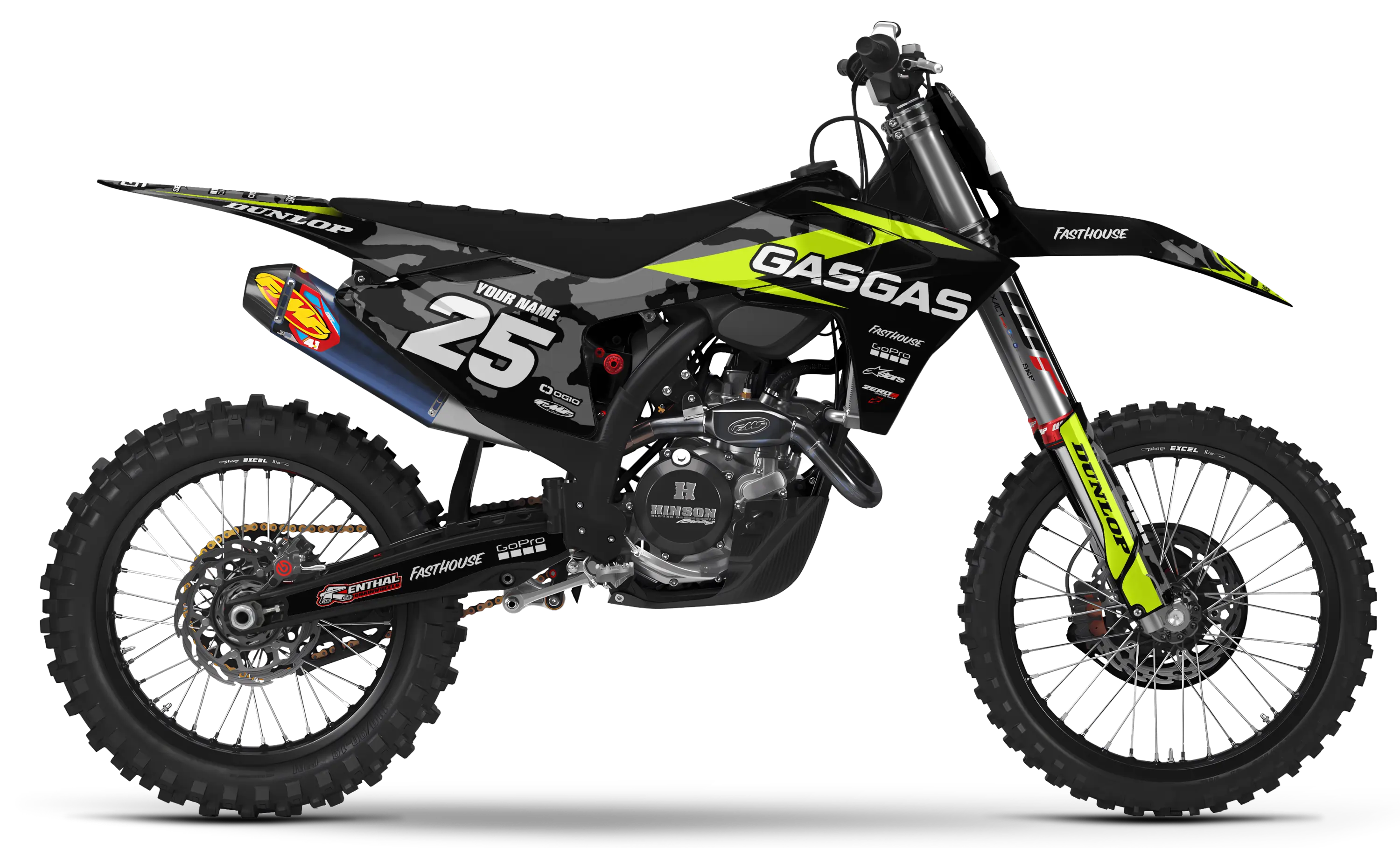 GASGAS Graphics Kit - CAMO | Black  GRAPHIC KIT 
