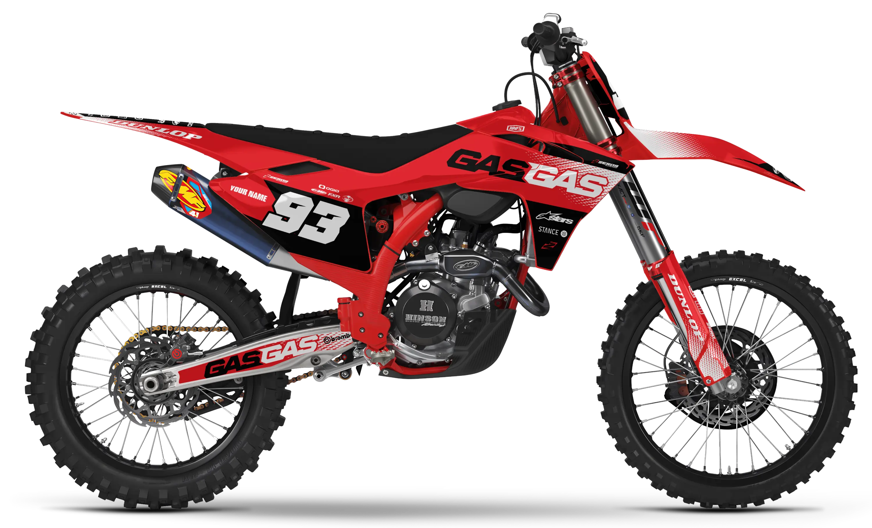 GASGAS Graphics Kit - CHARGE | Red  GRAPHIC KIT 