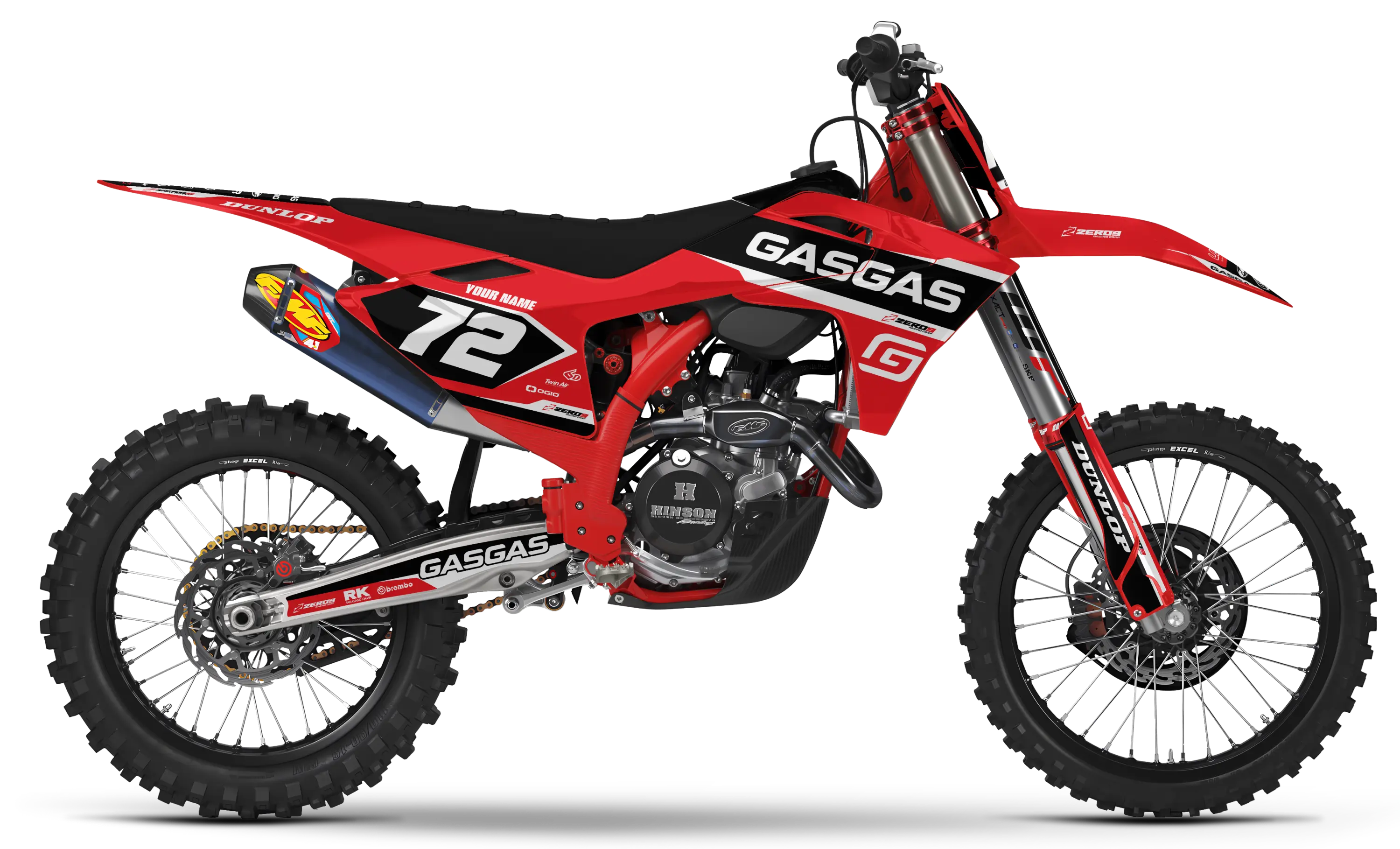 GASGAS Graphics Kit - CRUISE | Red  GRAPHIC KIT 
