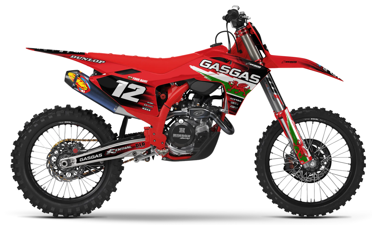 GASGAS Graphics Kit - PATRIOT WALES | Red  GRAPHIC KIT 