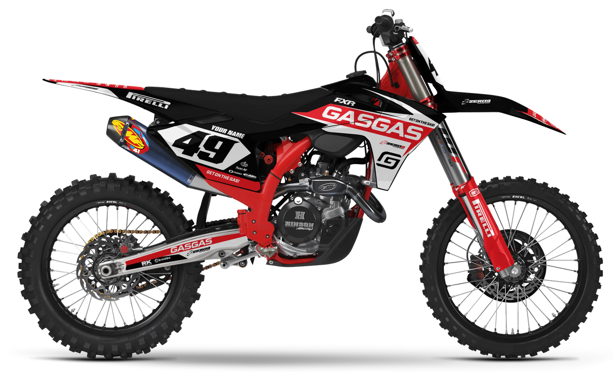 GASGAS Graphics Kit - RACE | Black  GRAPHIC KIT 