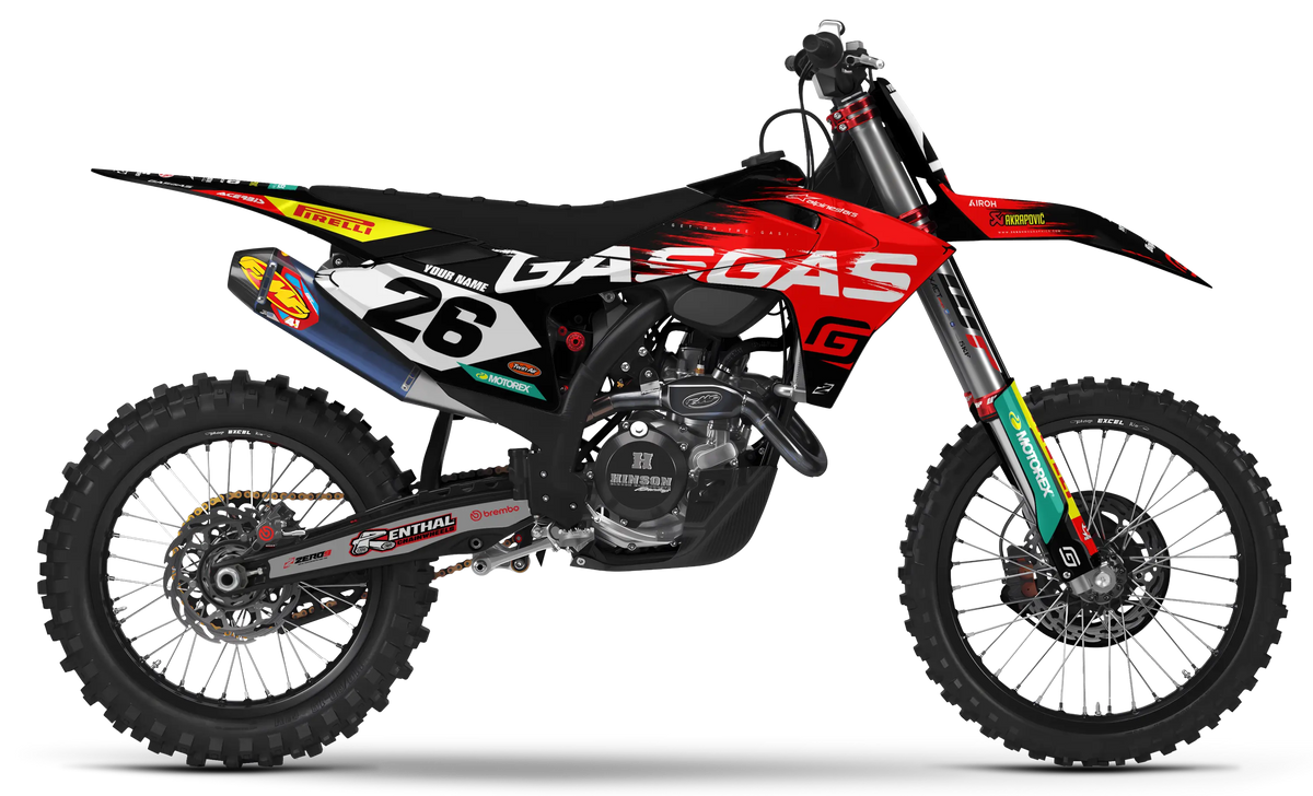 GASGAS Graphics Kit - RAGE | Black  GRAPHIC KIT 
