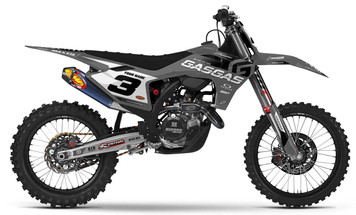 GASGAS Graphics Kit - TRAK | Grey/Black  GRAPHIC KIT 