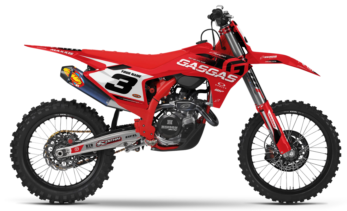 GASGAS Graphics Kit - TRAK | Red/Black  GRAPHIC KIT 