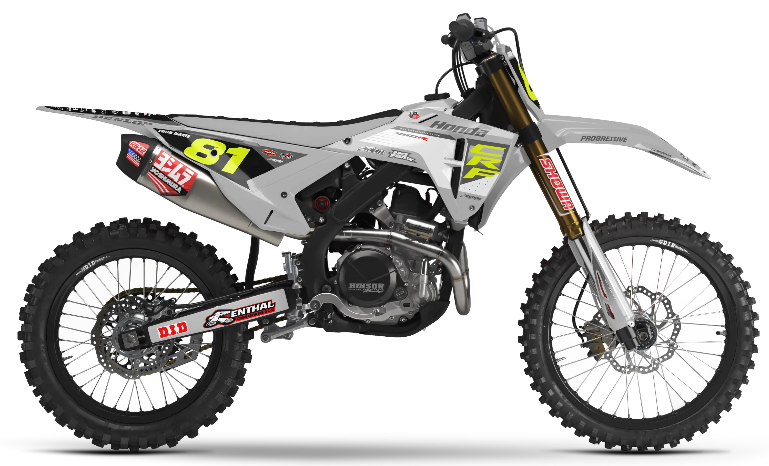 Honda Graphics Kit - APEX | Grey  GRAPHIC KIT 