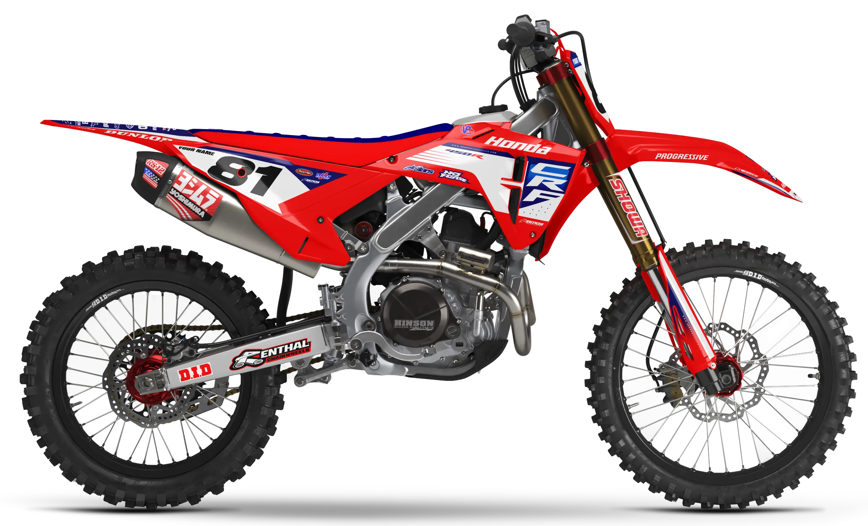 Honda Graphics Kit - APEX | Red  GRAPHIC KIT 