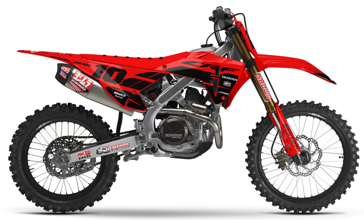 Honda Graphics Kit - DECOY | Red/Black  GRAPHIC KIT 