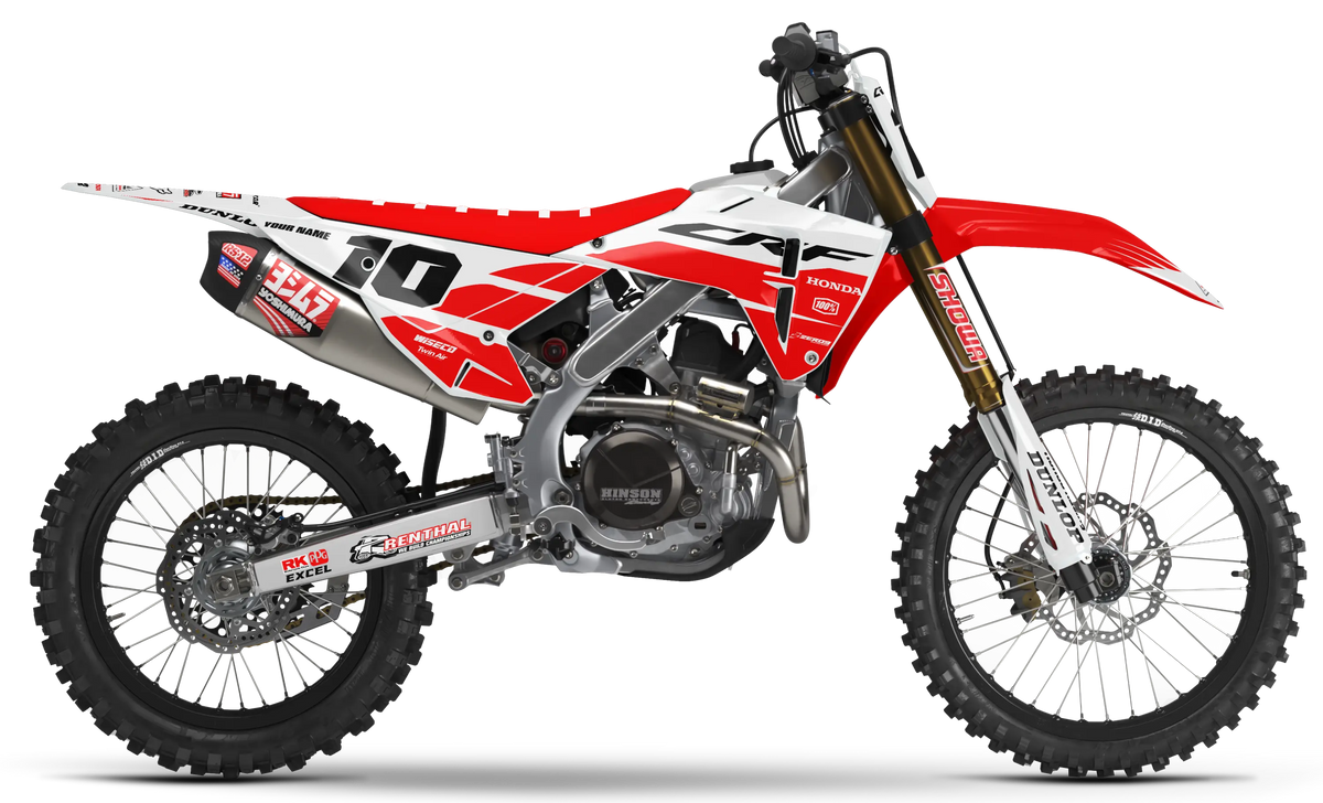 Honda Graphics Kit - DECOY | White/Red  GRAPHIC KIT 