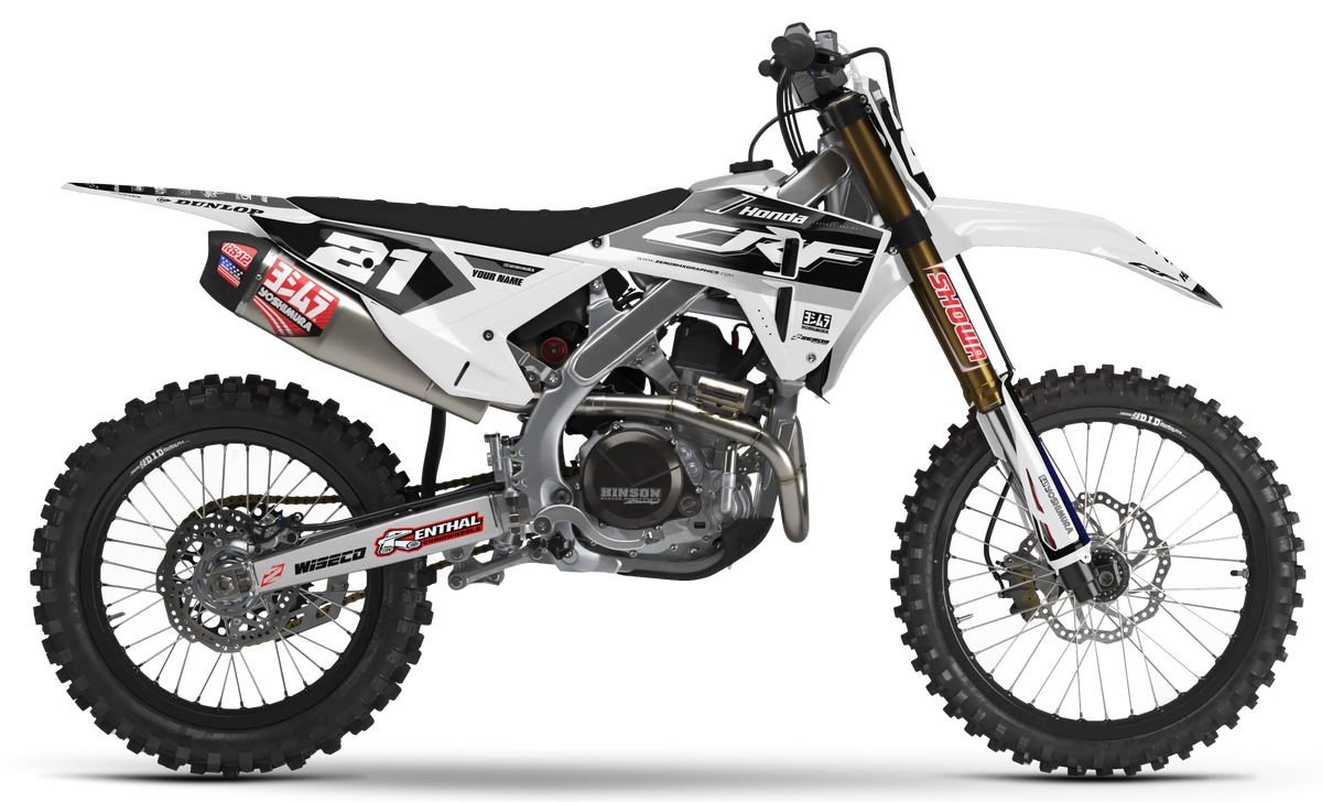 Honda Graphics Kit - ECHO | White/Black  GRAPHIC KIT 