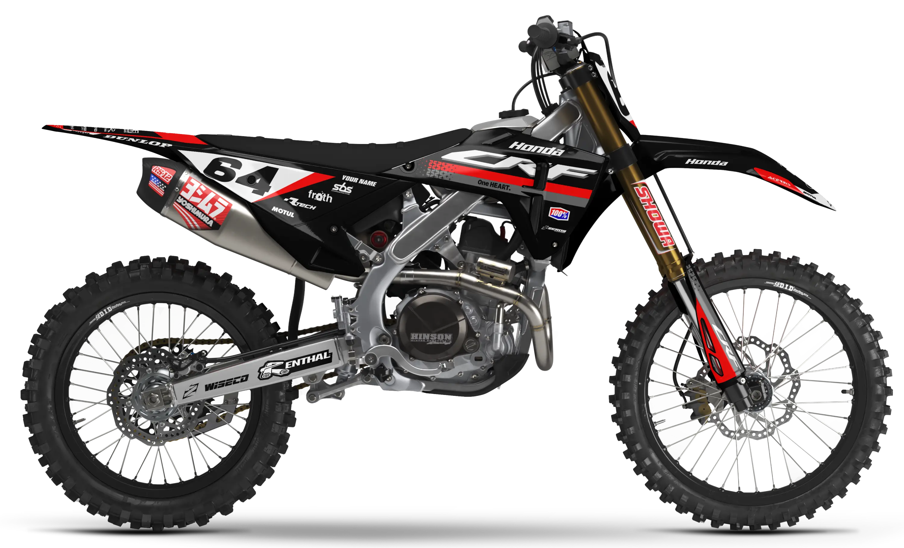 Honda Graphics Kit - EPIC | Black  GRAPHIC KIT 