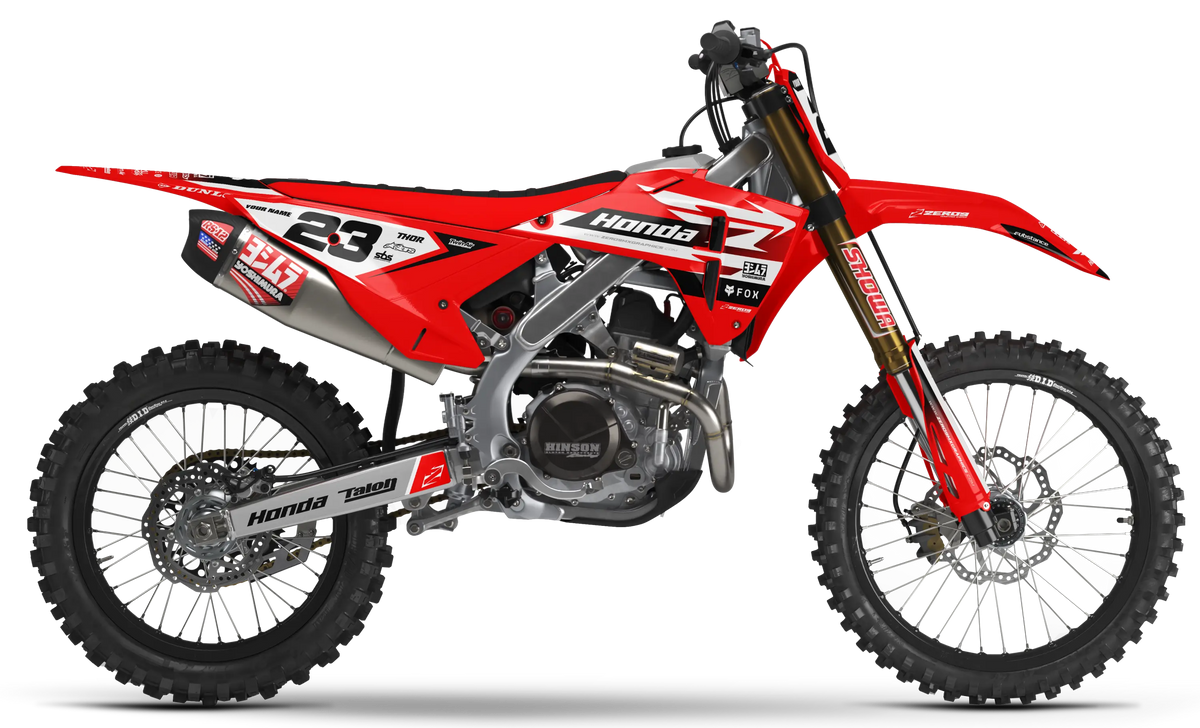 Honda Graphics Kit - FLUX | Red  GRAPHIC KIT 