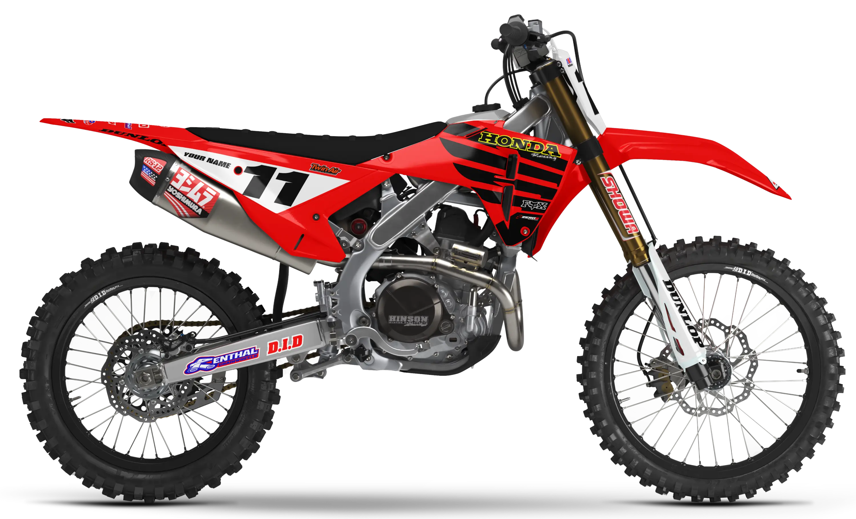 Honda Graphics Kit - LUSK | Red  GRAPHIC KIT 