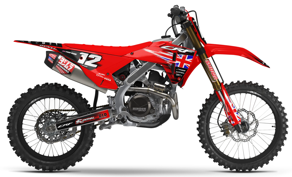 Honda Graphics Kit - PATRIOT GREAT BRITIAN | Red  GRAPHIC KIT 