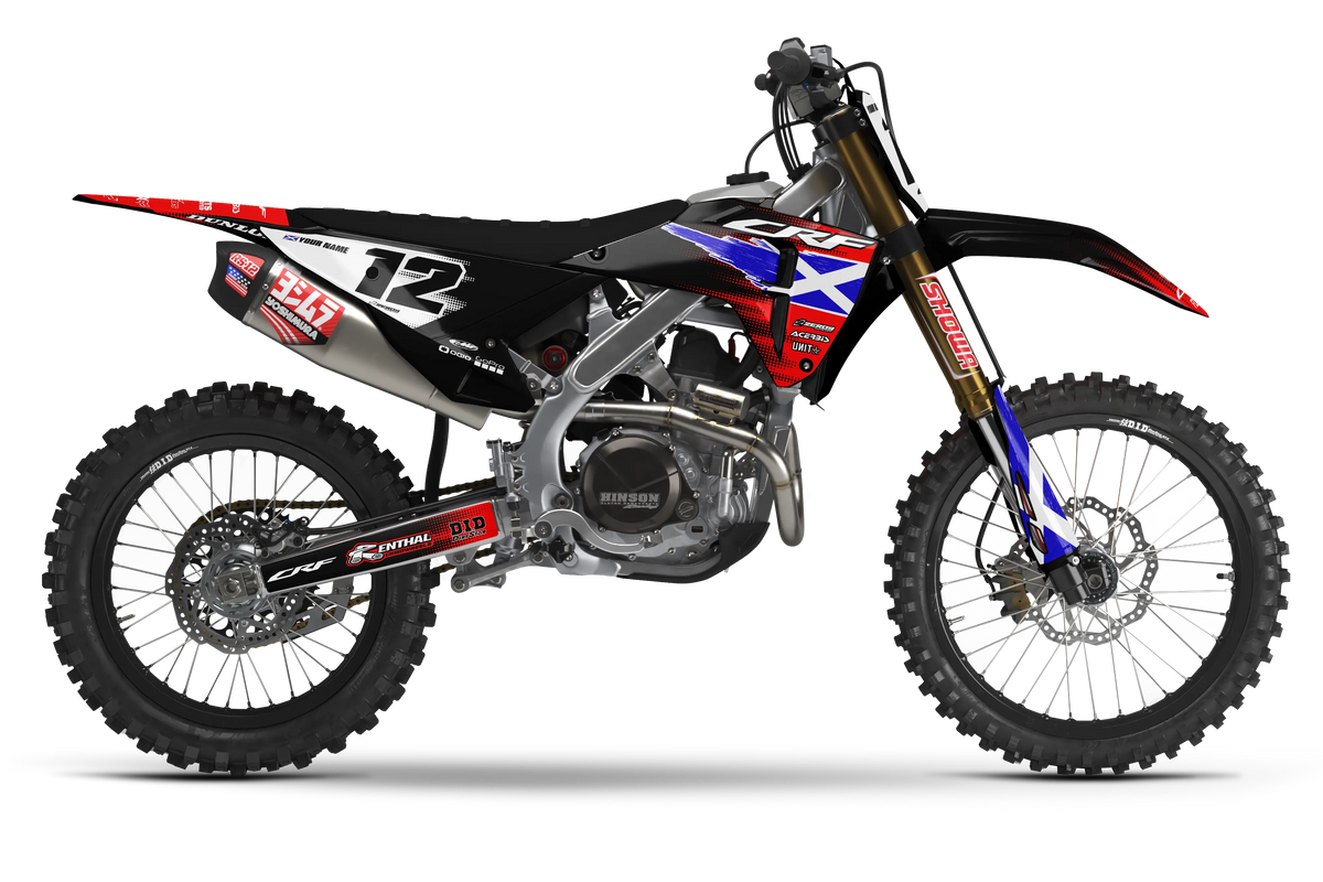 Honda Graphics Kit - PATRIOT SCOTLAND | Black  GRAPHIC KIT 