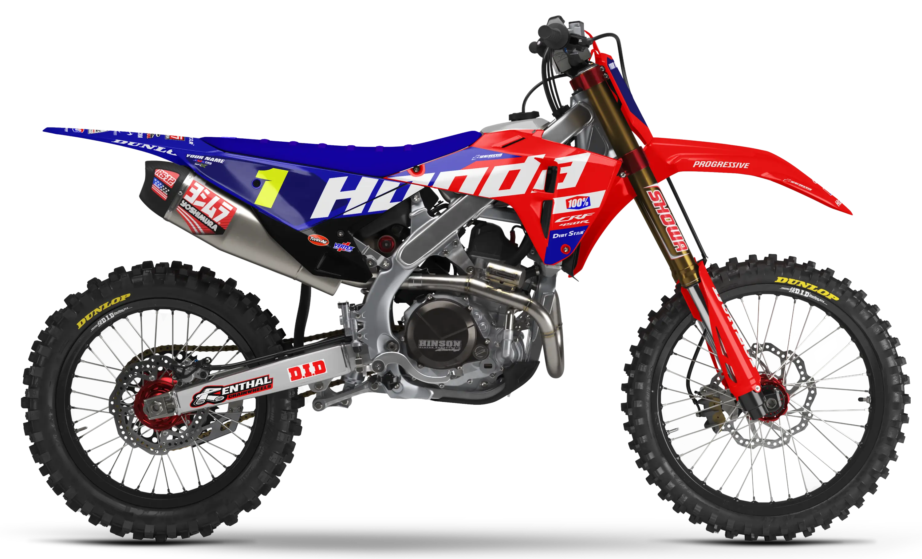 Honda Graphics Kit - TEAM 27 | Red  GRAPHIC KIT 