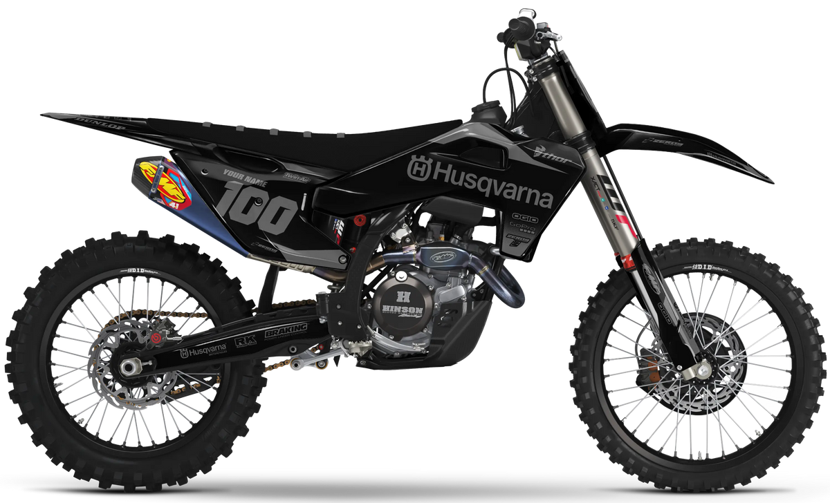 Husqvarna Graphics Kit - BLOK | Black/Grey  GRAPHIC KIT 