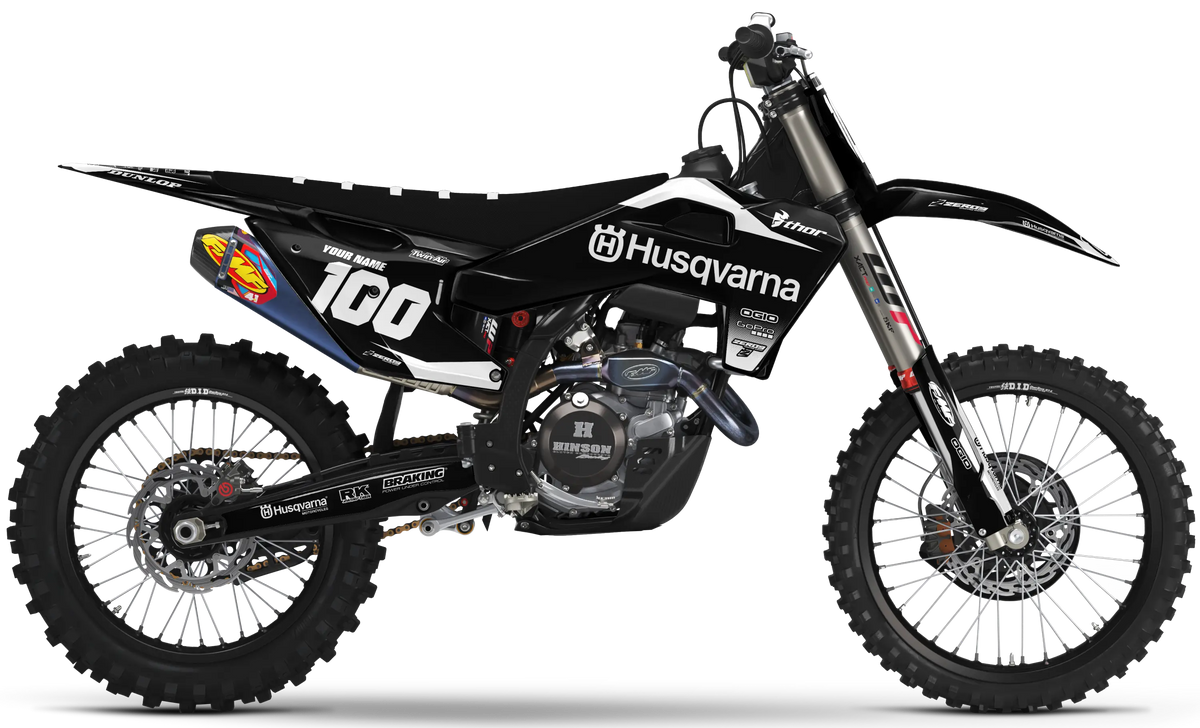 Husqvarna Graphics Kit - BLOK | Black/White  GRAPHIC KIT 