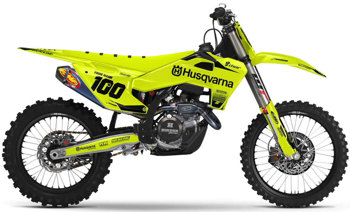 Husqvarna Graphics Kit - BLOK | Vivid Yellow/Black  GRAPHIC KIT 