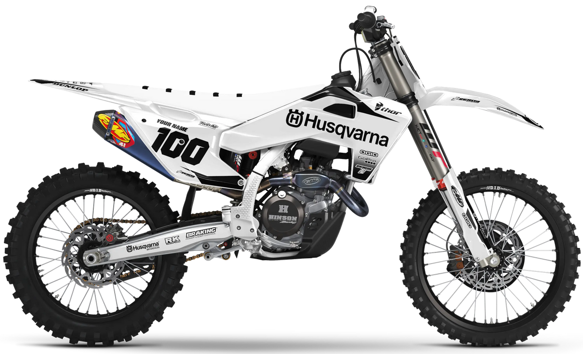 Husqvarna Graphics Kit - BLOK | White/Black  GRAPHIC KIT 