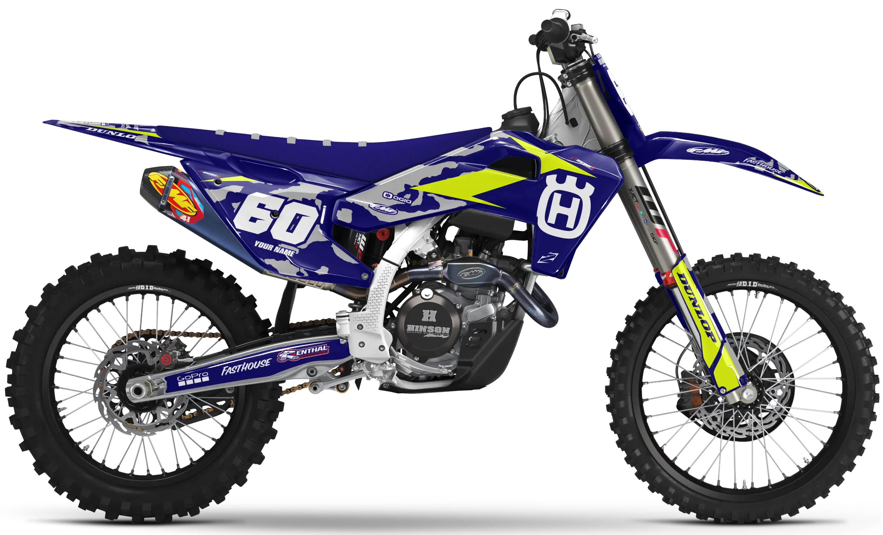 Husqvarna Graphics Kit - CAMO | Blue  GRAPHIC KIT 