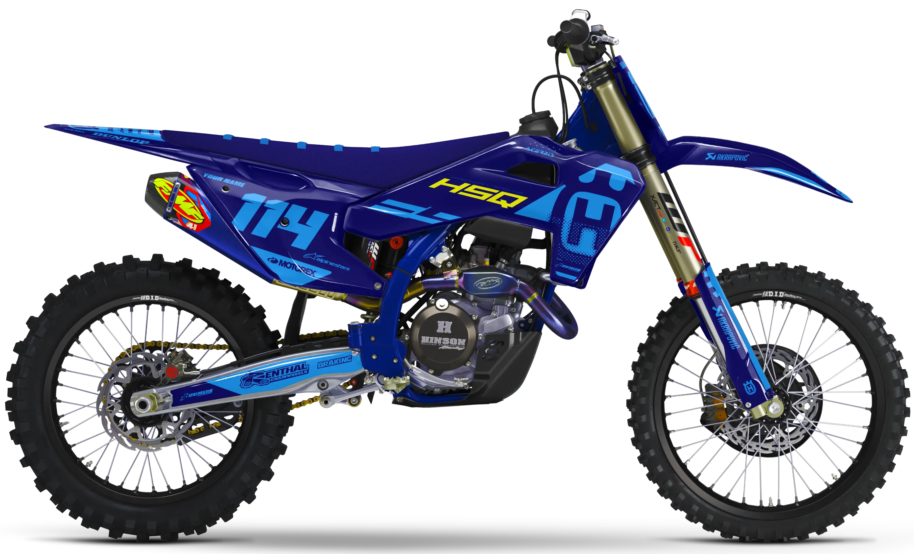 Husqvarna Graphics Kit - EDGE | Blue  GRAPHIC KIT 