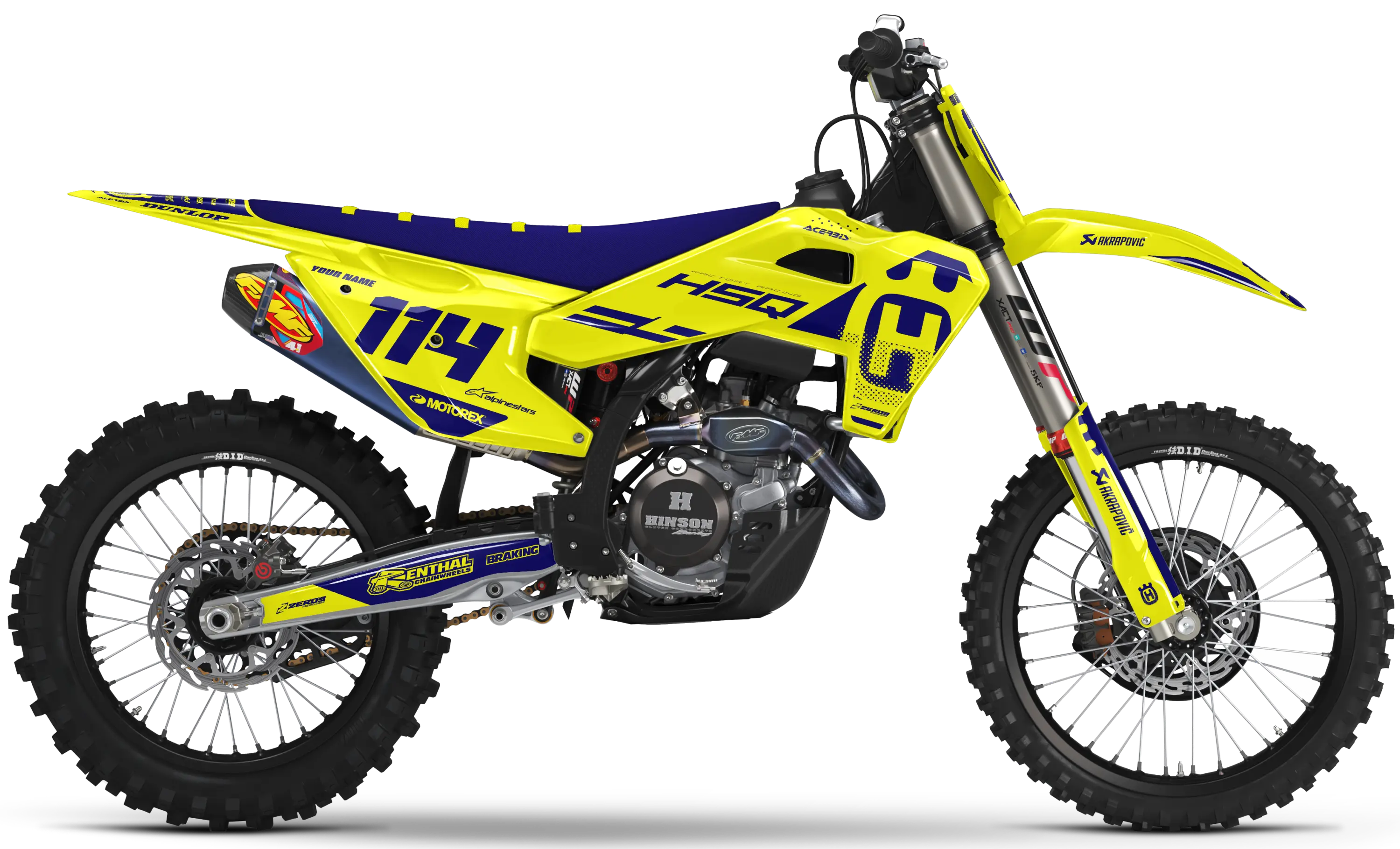 Husqvarna Graphics Kit - EDGE | Yellow  GRAPHIC KIT 