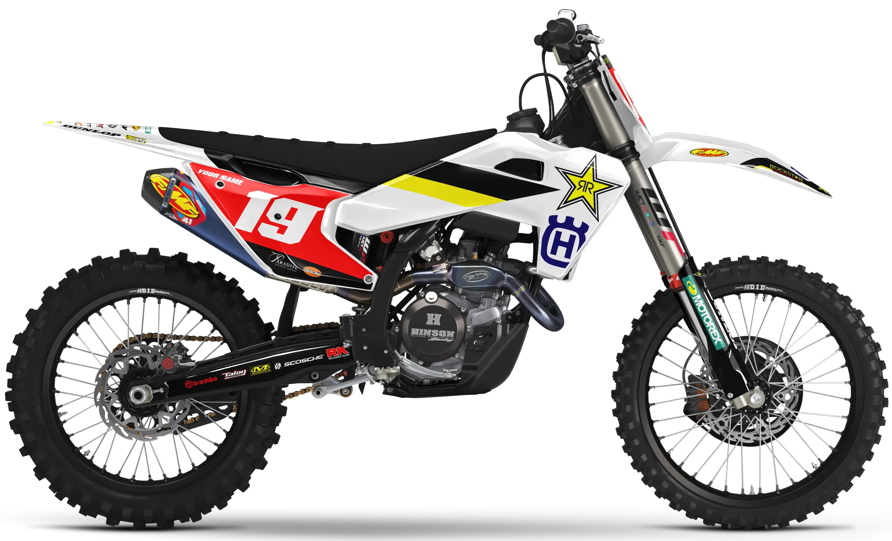 Husqvarna Graphics Kit - FACTORY 19 | White  GRAPHIC KIT 