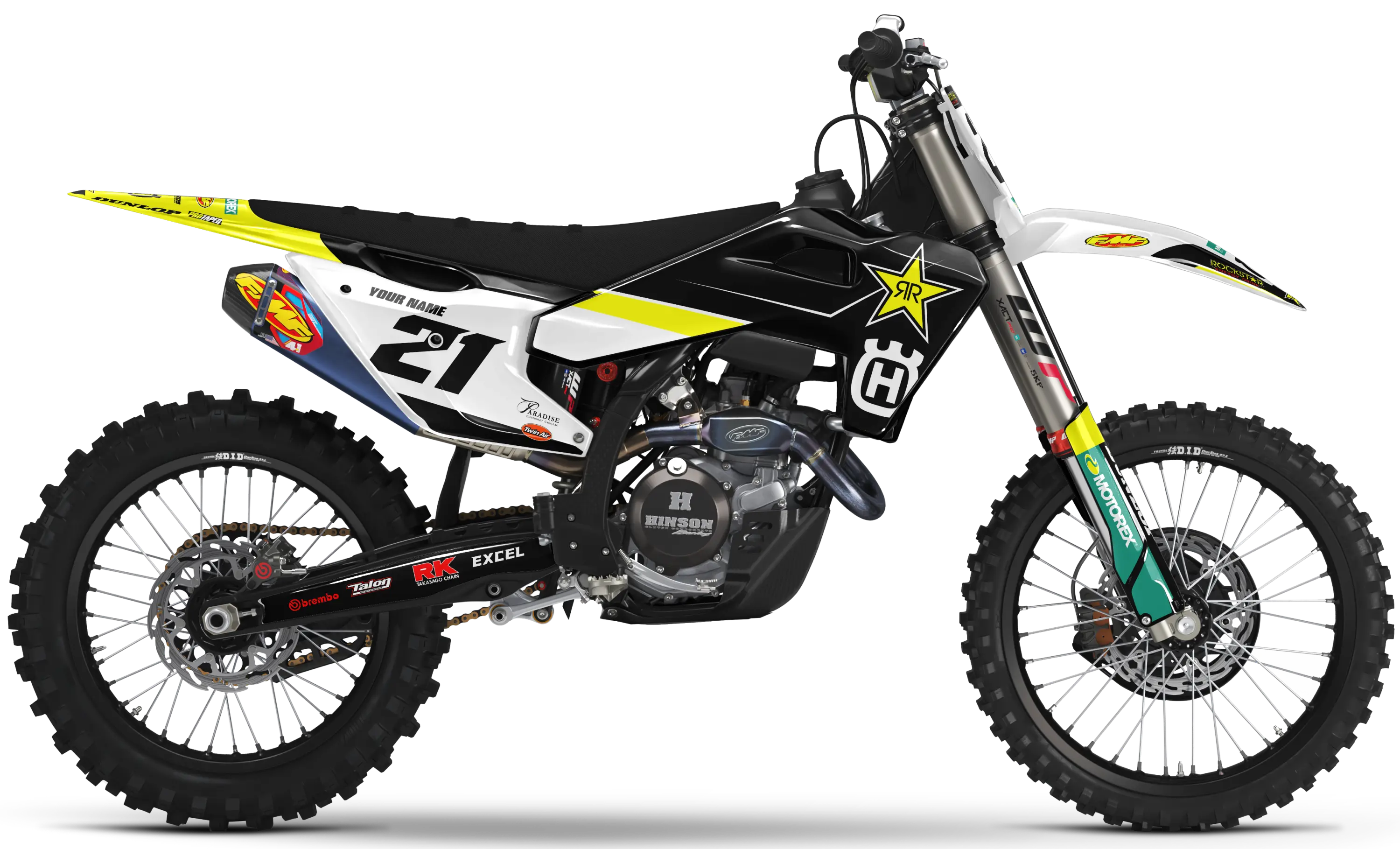 Husqvarna Graphics Kit - FACTORY 21 | White  GRAPHIC KIT 