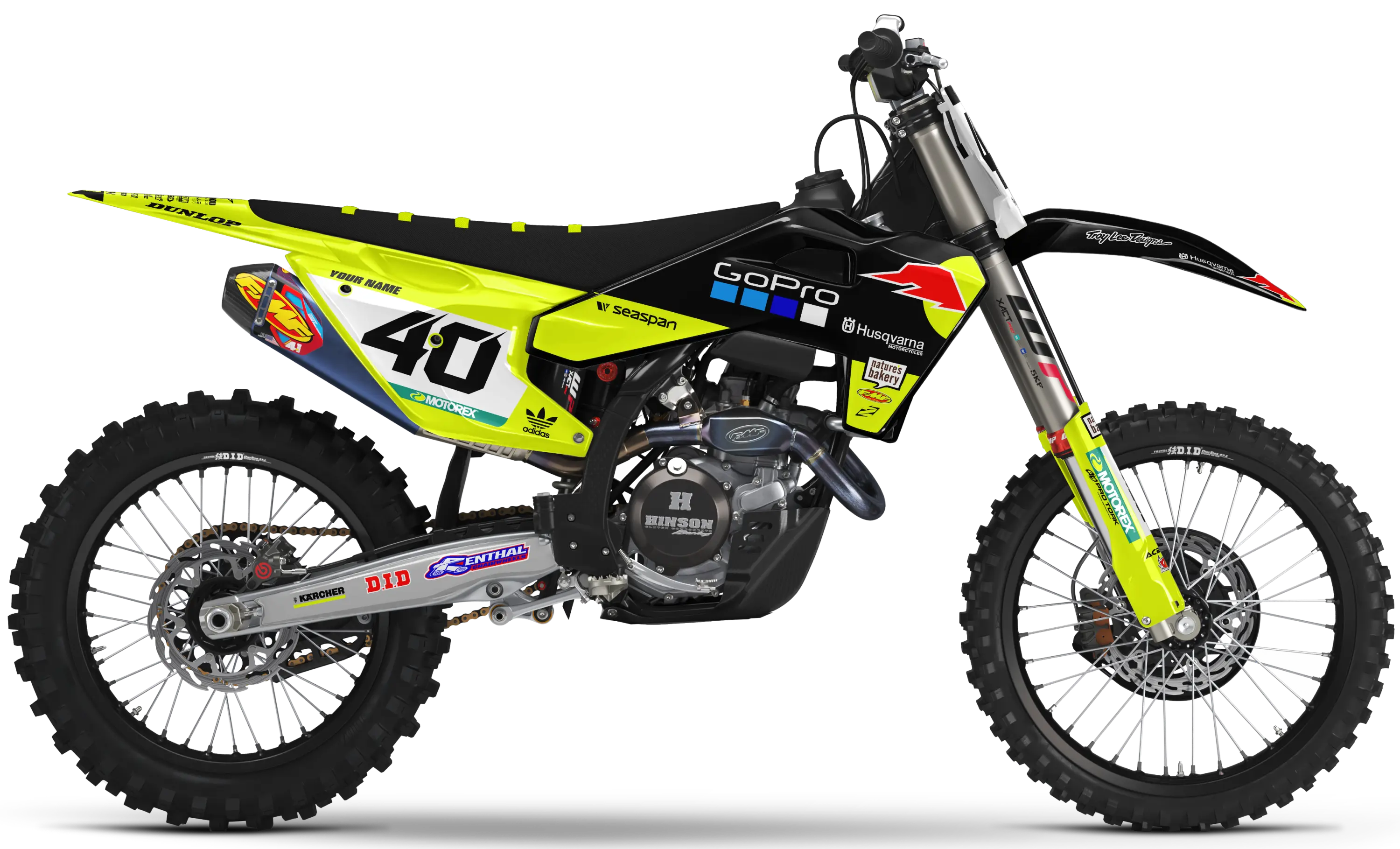 Husqvarna Graphics Kit - GO PRO | Black  GRAPHIC KIT 