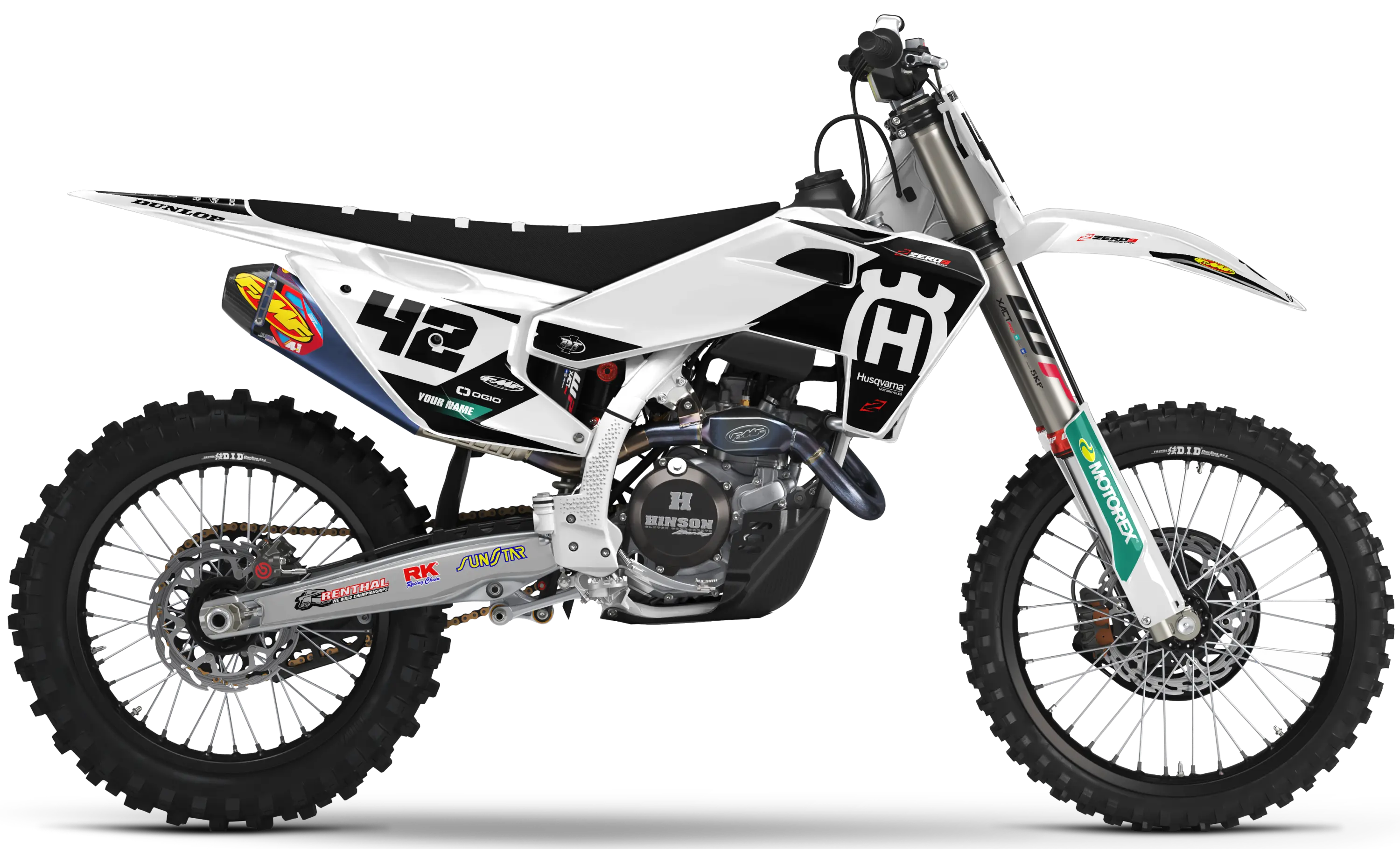 Husqvarna Graphics Kit - ICON | White/Black  GRAPHIC KIT 