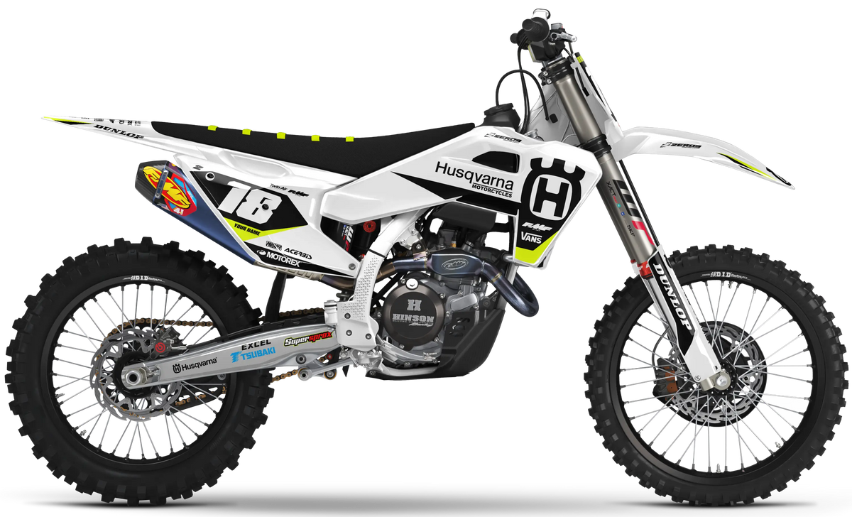 Husqvarna Graphics Kit - LEGION | White/Black  GRAPHIC KIT 