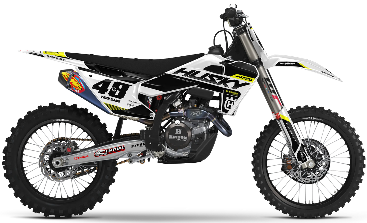 Husqvarna Graphics Kit - ONYX | White/Black  GRAPHIC KIT 