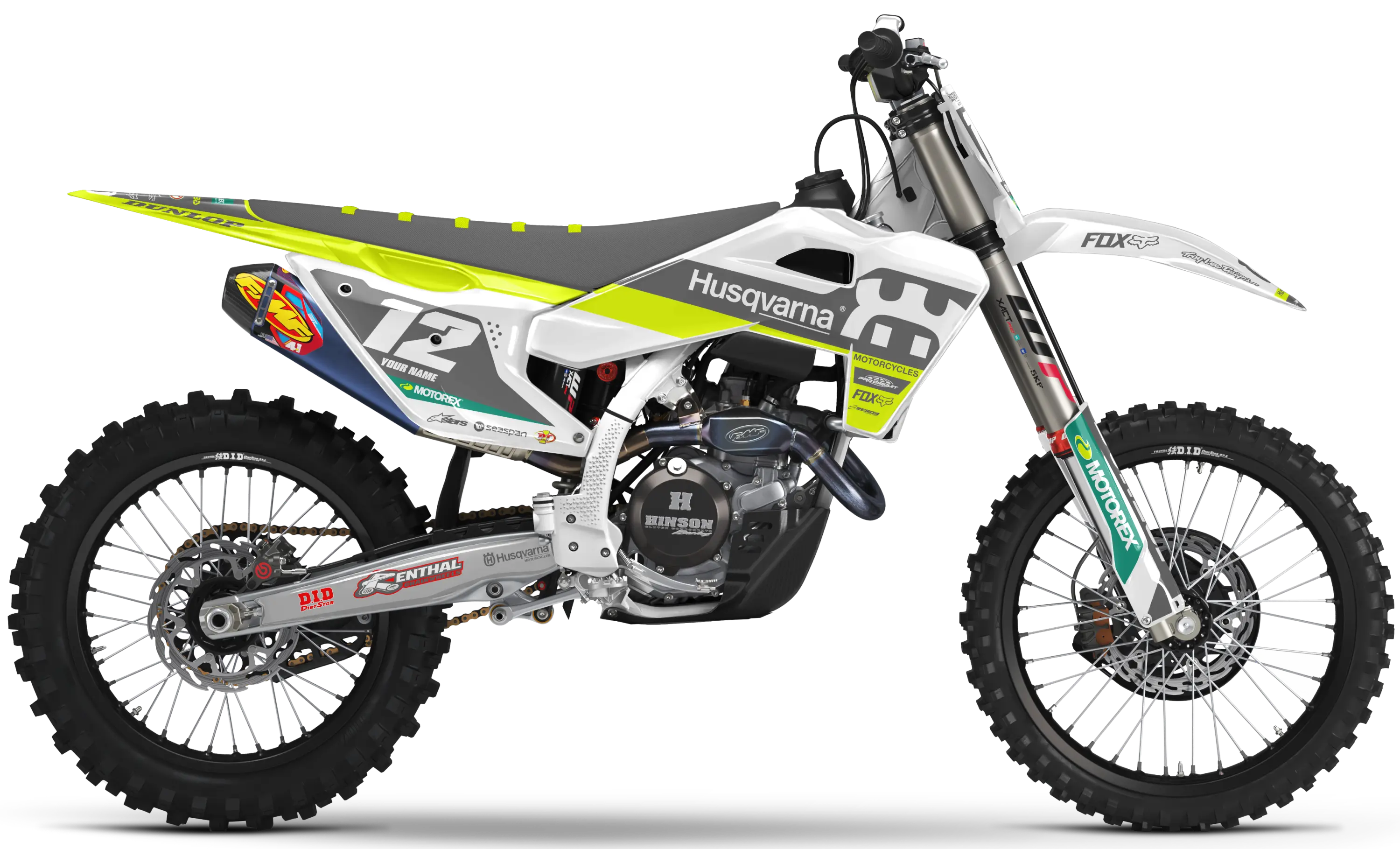Husqvarna Graphics Kit - RACE | White/Grey  GRAPHIC KIT 