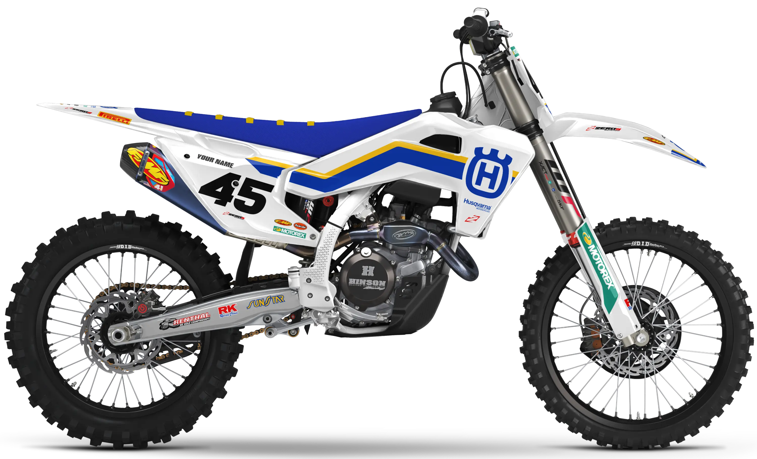 Husqvarna Graphics Kit - RETRO | White  GRAPHIC KIT 