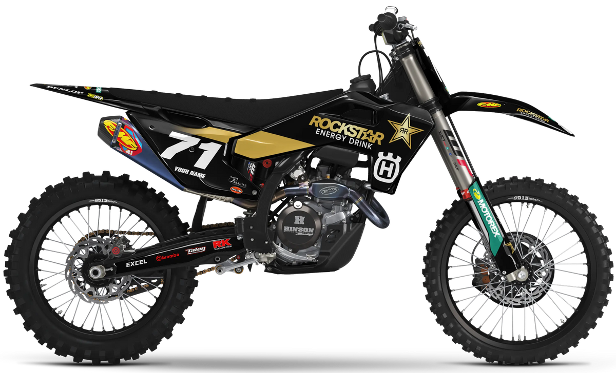 Husqvarna Graphics Kit - ROCKSTAR 22 | Black  GRAPHIC KIT 