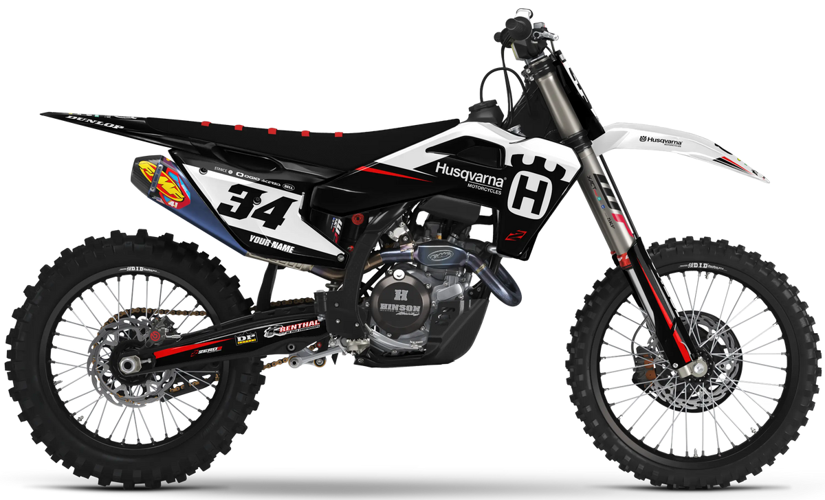 Husqvarna Graphics Kit - RUSH | Black  GRAPHIC KIT 