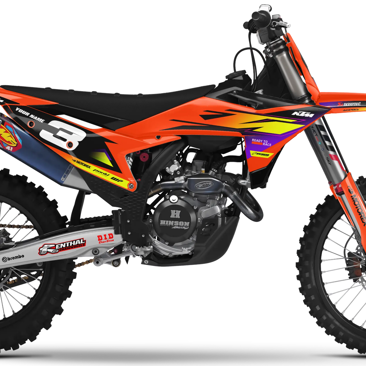 KTM Graphics Kit - Apex Orange | ZERO9 MX GRAPHICS