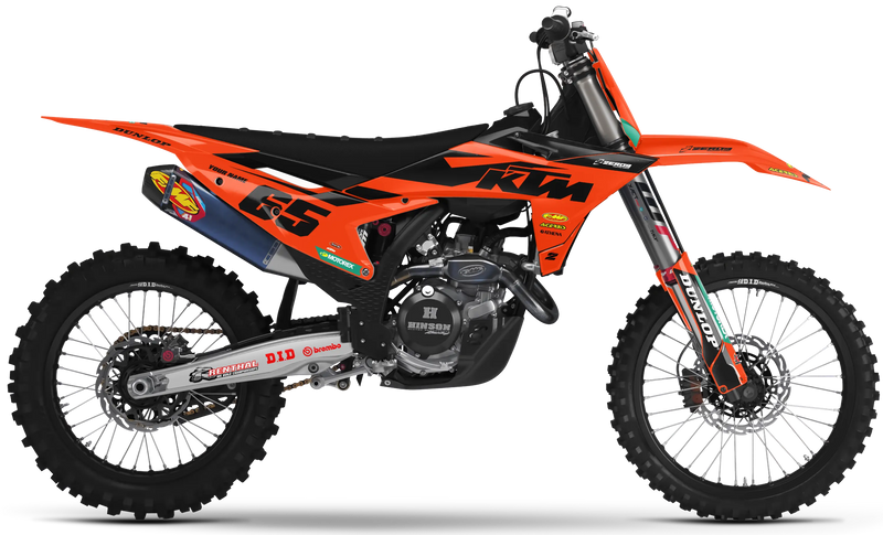 KTM Graphics Kit - Blitz Orange | ZERO9 MX GRAPHICS