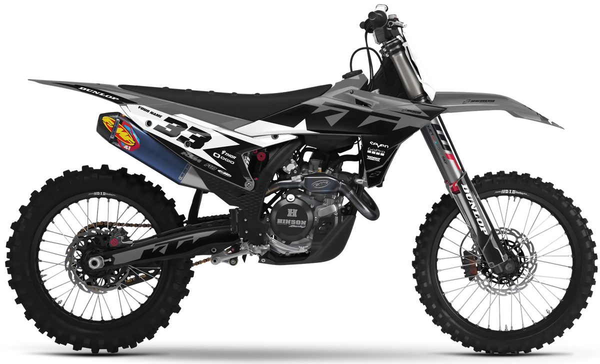 KTM Graphics Kit - Cruise Grey/Black | ZERO9 MX GRAPHICS
