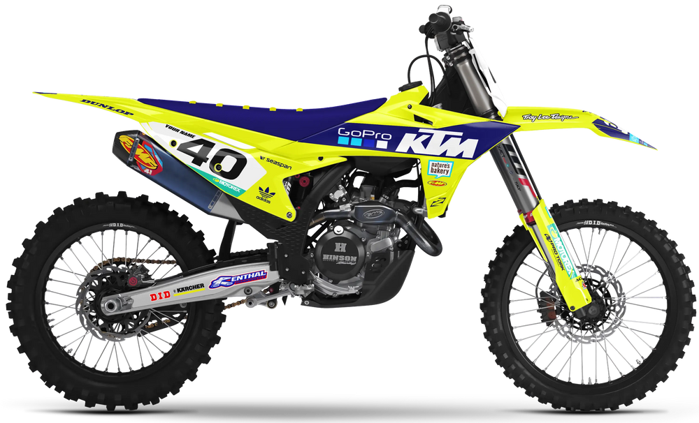 KTM Graphics Kit - GoPro Vivid Yellow | ZERO9 MX GRAPHICS