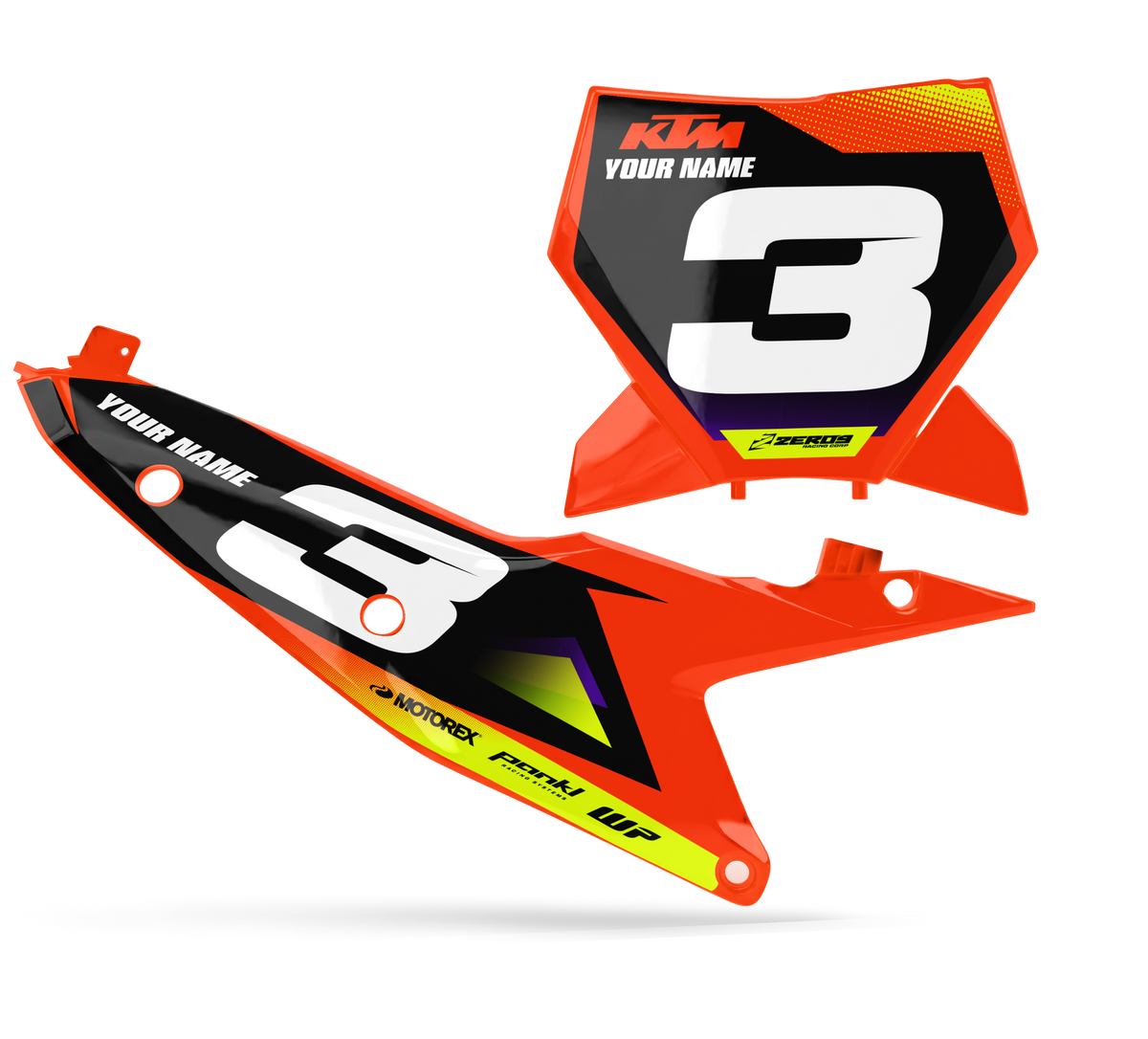 KTM Number Plates - Apex  NUMBER PLATES 