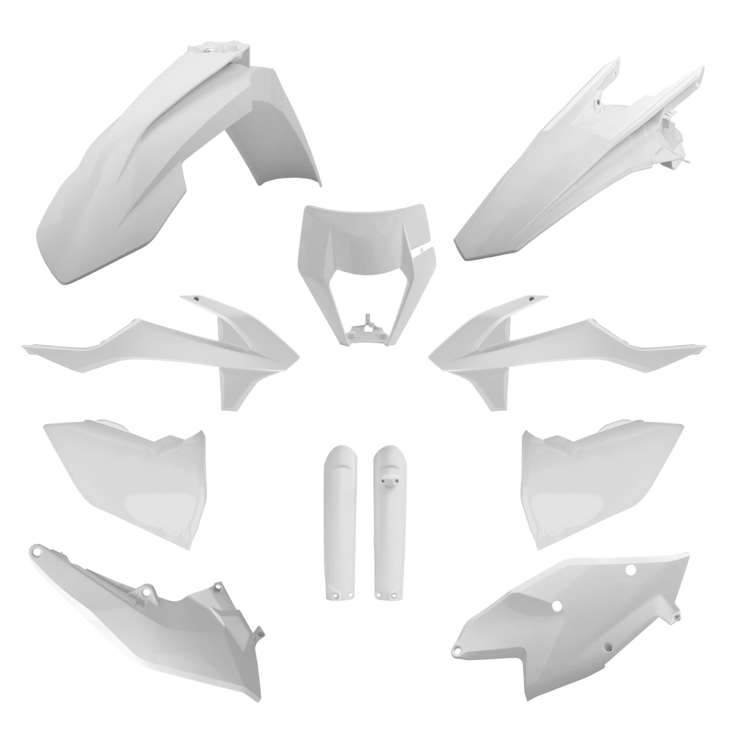 KTM Plastics Kit - EXC / EXC-F 2017-2019 - White